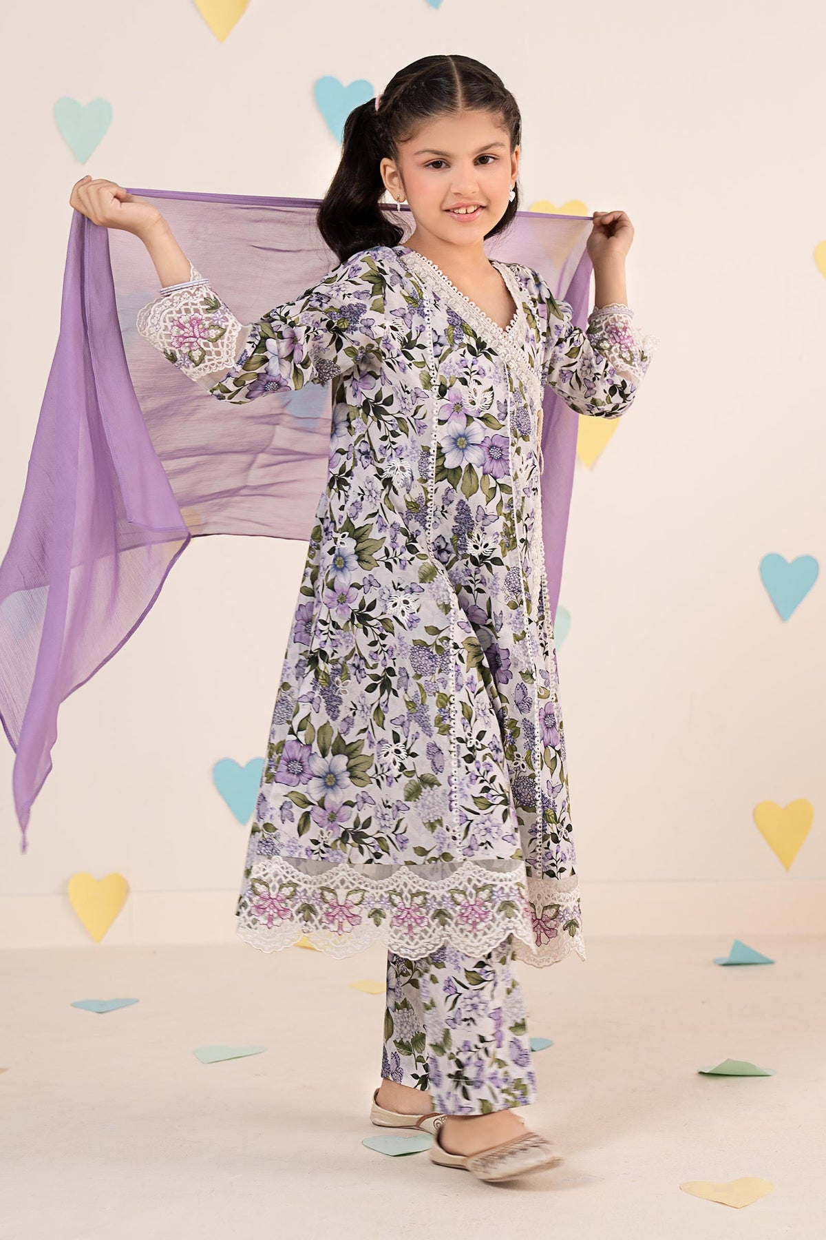 kids-clothes-mkd-ea26-18-blue by Maria B Kids - Designer Dress  - Type : KidsClothes - Available at Libayah - 100% Original 