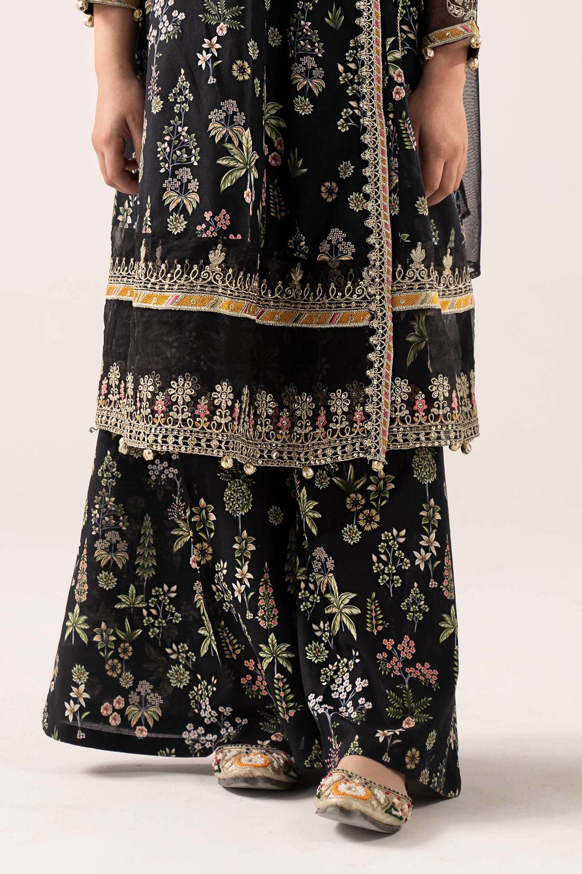 kids-clothes-mkd-ef25-13r1-black by Maria B Kids - Designer Dress  - Type : KidsClothes - Available at Libayah - 100% Original 