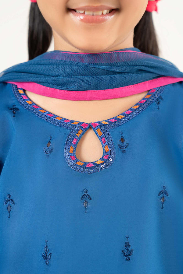 kids-clothes-mkd-ef25-57r1-blue by Maria B Kids - Designer Dress  - Type : KidsClothes - Available at Libayah - 100% Original 