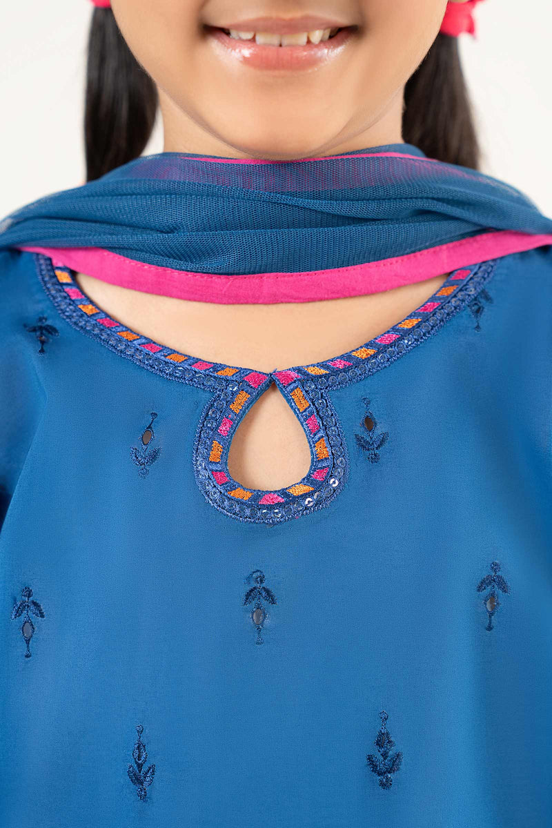 kids-clothes-mkd-ef25-57r1-blue by Maria B Kids - Designer Dress  - Type : KidsClothes - Available at Libayah - 100% Original 