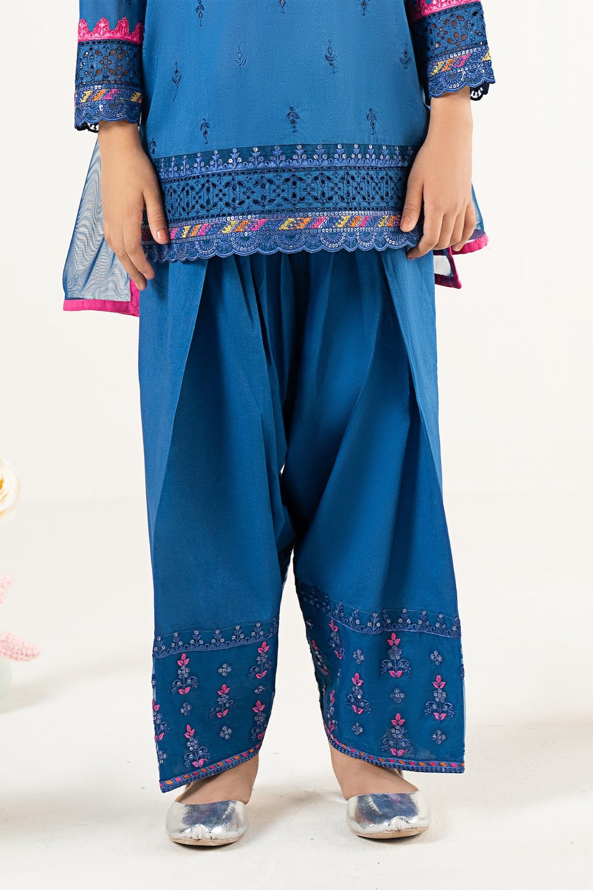 kids-clothes-mkd-ef25-57r1-blue by Maria B Kids - Designer Dress  - Type : KidsClothes - Available at Libayah - 100% Original 