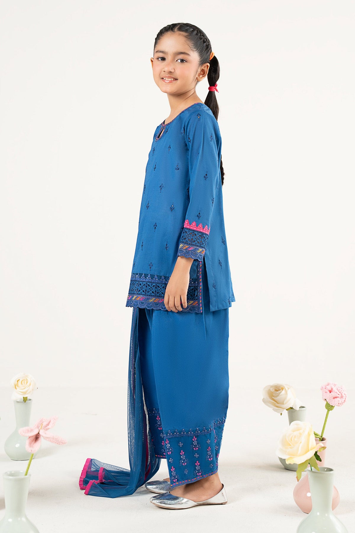 kids-clothes-mkd-ef25-57r1-blue by Maria B Kids - Designer Dress  - Type : KidsClothes - Available at Libayah - 100% Original 
