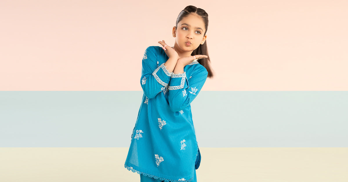 kids-clothes-mkd-ef26-01-blue by Maria B Kids - Designer Dress  - Type : KidsClothes - Available at Libayah - 100% Original 