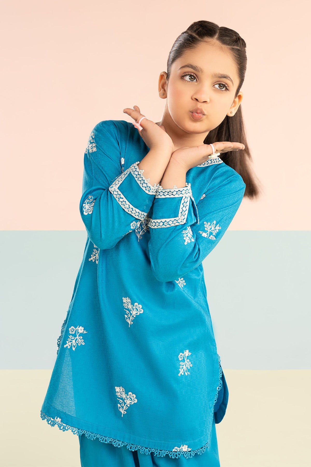kids-clothes-mkd-ef26-01-blue by Maria B Kids - Designer Dress  - Type : KidsClothes - Available at Libayah - 100% Original 
