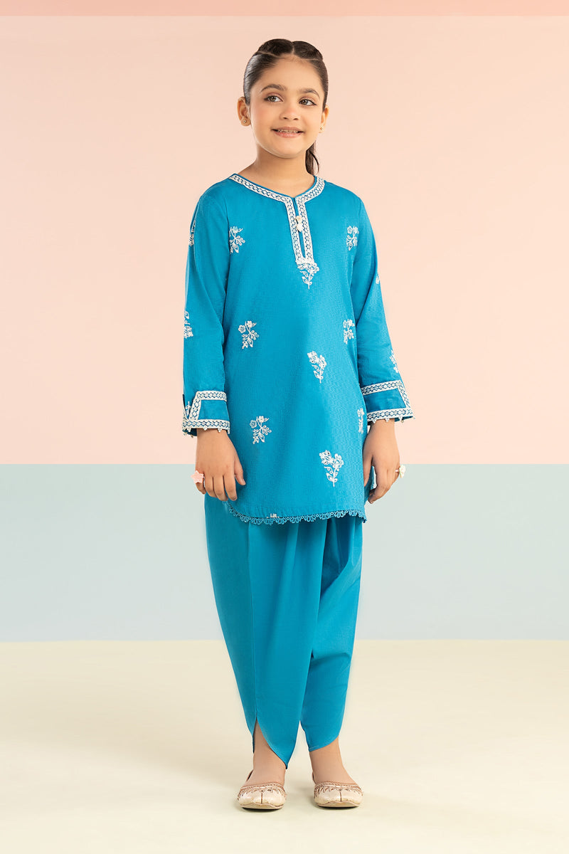 kids-clothes-mkd-ef26-01-blue by Maria B Kids - Designer Dress  - Type : KidsClothes - Available at Libayah - 100% Original 