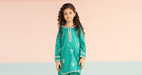 kids-clothes-mkd-ef26-01-sea-green by Maria B Kids - Designer Dress  - Type : KidsClothes - Available at Libayah - 100% Original 