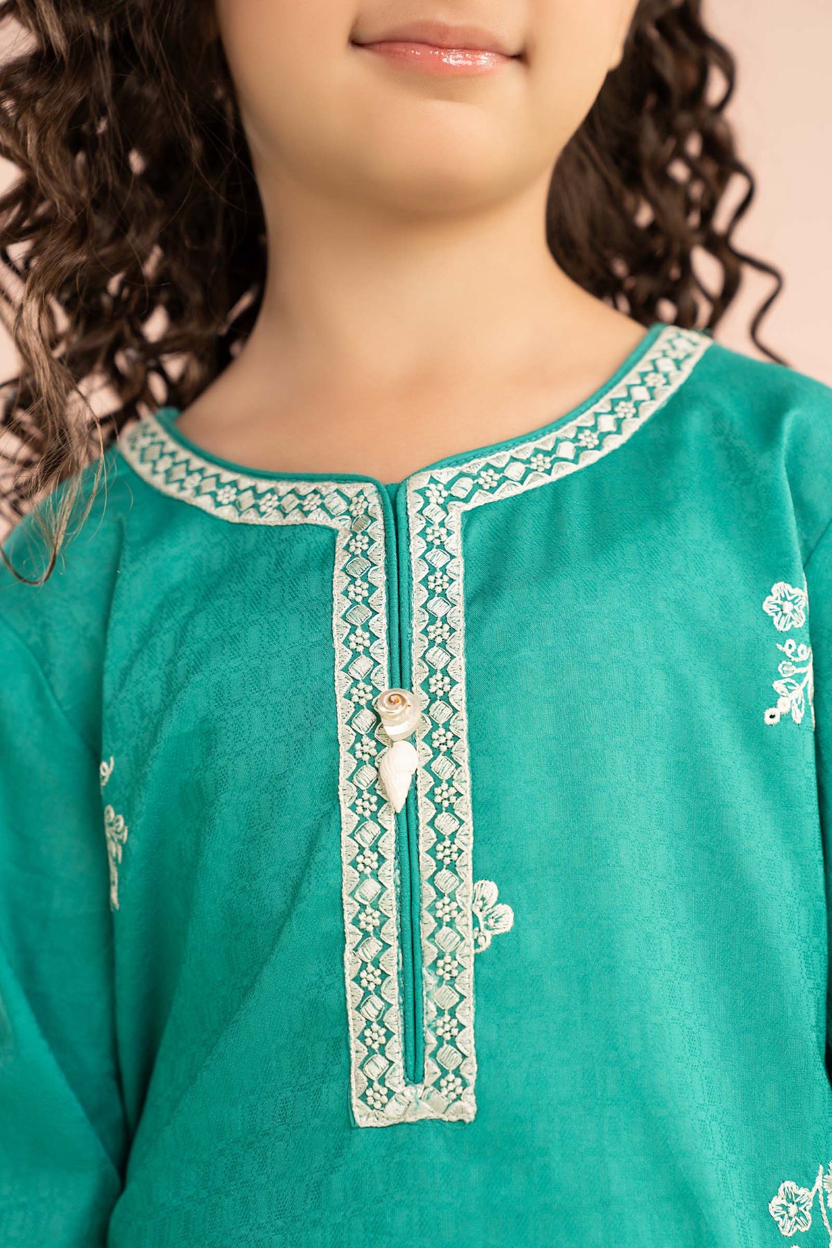 kids-clothes-mkd-ef26-01-sea-green by Maria B Kids - Designer Dress  - Type : KidsClothes - Available at Libayah - 100% Original 