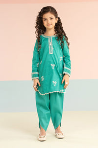 kids-clothes-mkd-ef26-01-sea-green by Maria B Kids - Designer Dress  - Type : KidsClothes - Available at Libayah - 100% Original 
