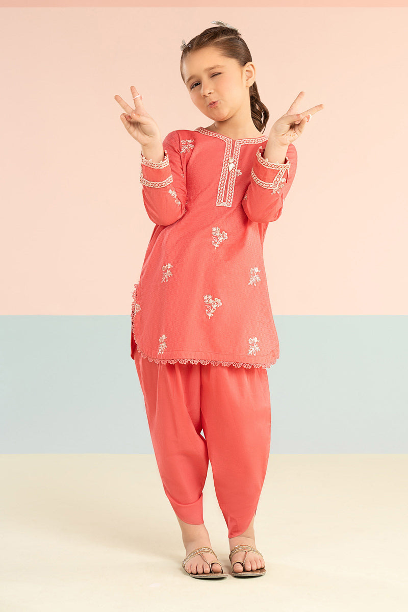 kids-clothes-mkd-ef26-01-pink by Maria B Kids - Designer Dress  - Type : KidsClothes - Available at Libayah - 100% Original 
