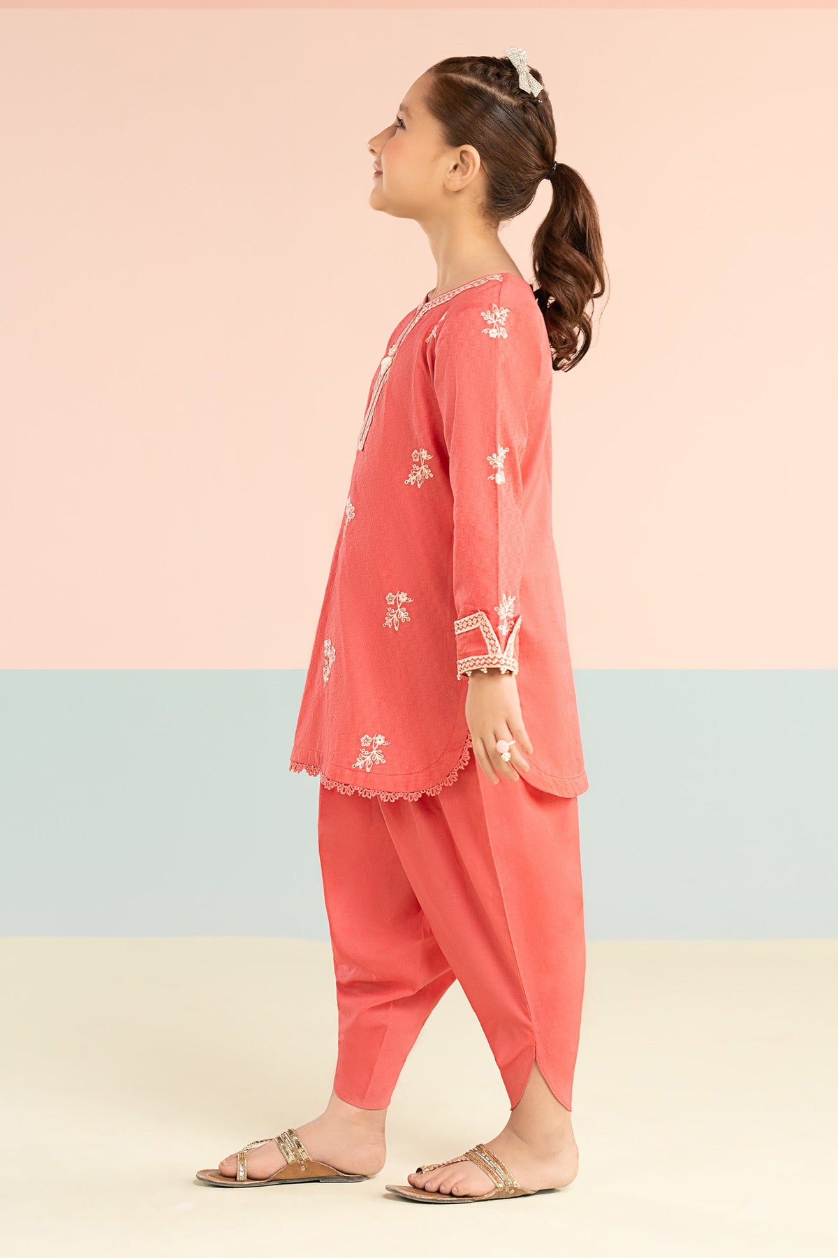 kids-clothes-mkd-ef26-01-pink by Maria B Kids - Designer Dress  - Type : KidsClothes - Available at Libayah - 100% Original 