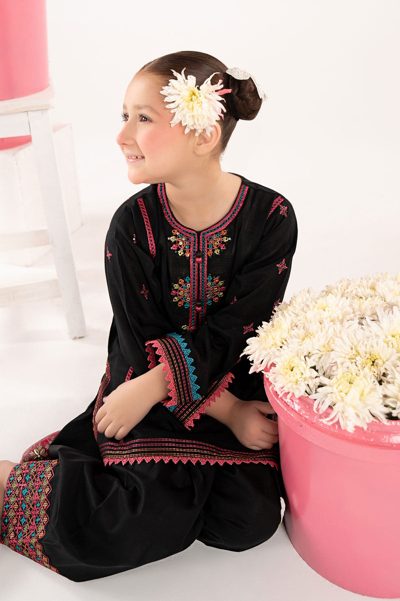 kids-clothes-mkd-ef26-03-black by Maria B Kids - Designer Dress  - Type : KidsClothes - Available at Libayah - 100% Original 