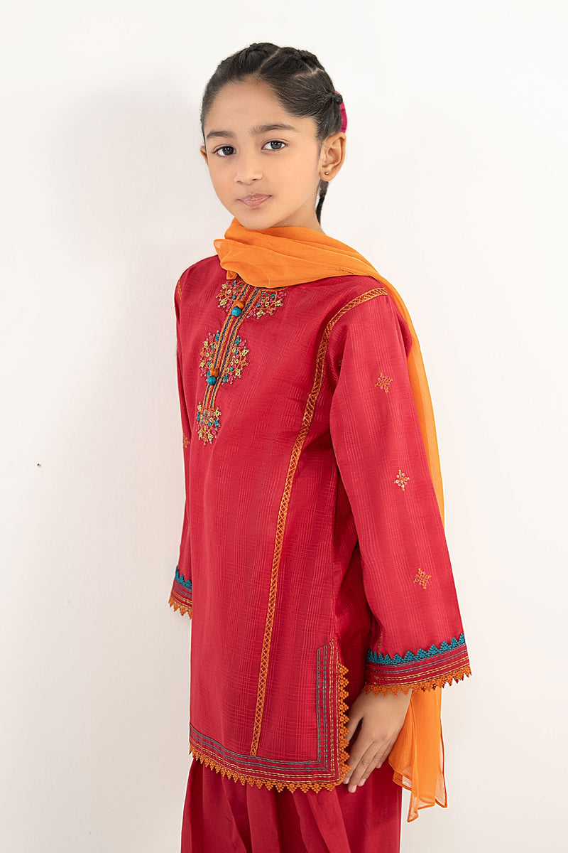 kids-clothes-mkd-ef26-03-pink by Maria B Kids - Designer Dress  - Type : KidsClothes - Available at Libayah - 100% Original 