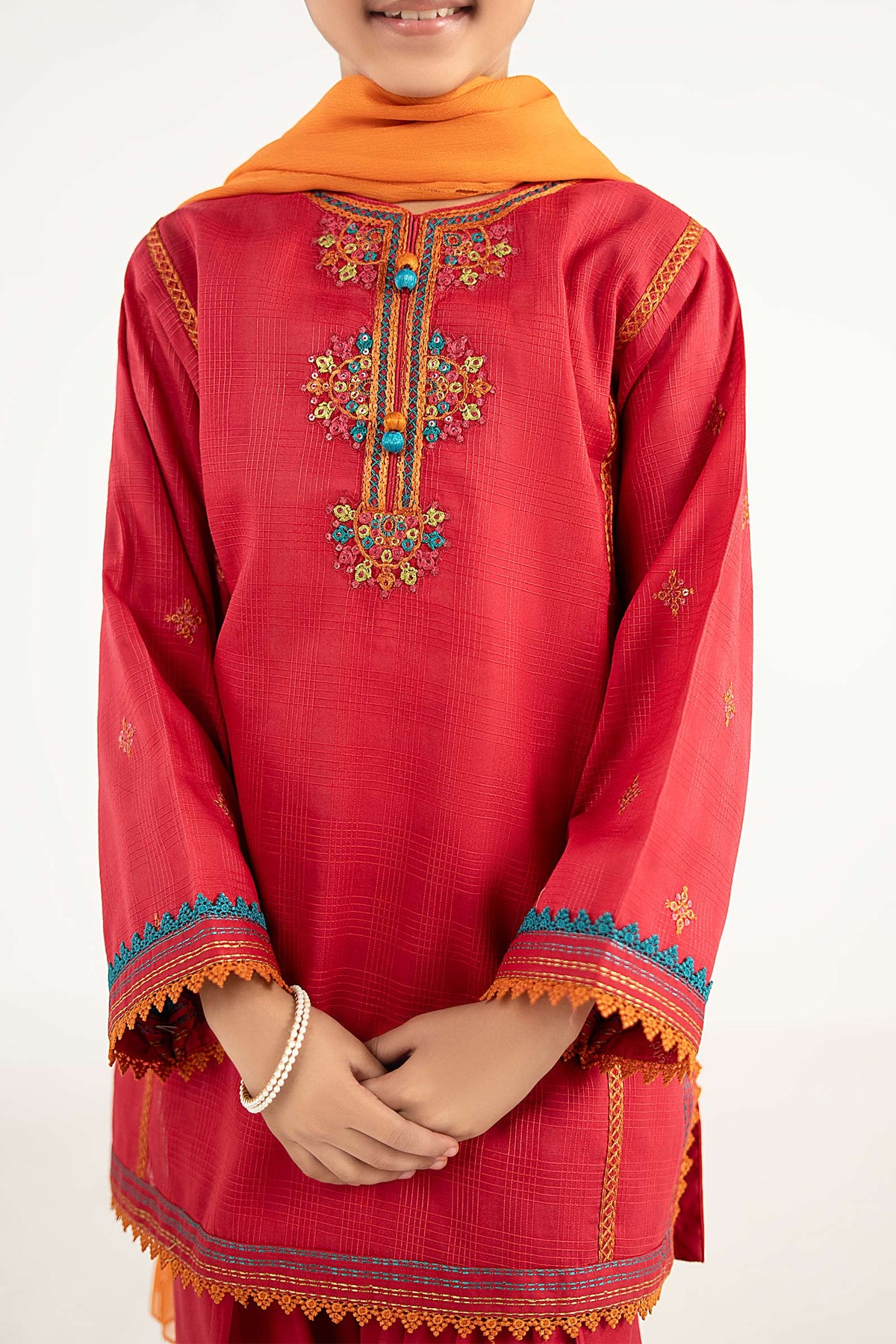 kids-clothes-mkd-ef26-03-pink by Maria B Kids - Designer Dress  - Type : KidsClothes - Available at Libayah - 100% Original 