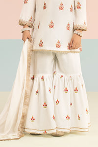 kids-clothes-mkd-ef26-04-white-and-red by Maria B Kids - Designer Dress  - Type : KidsClothes - Available at Libayah - 100% Original 