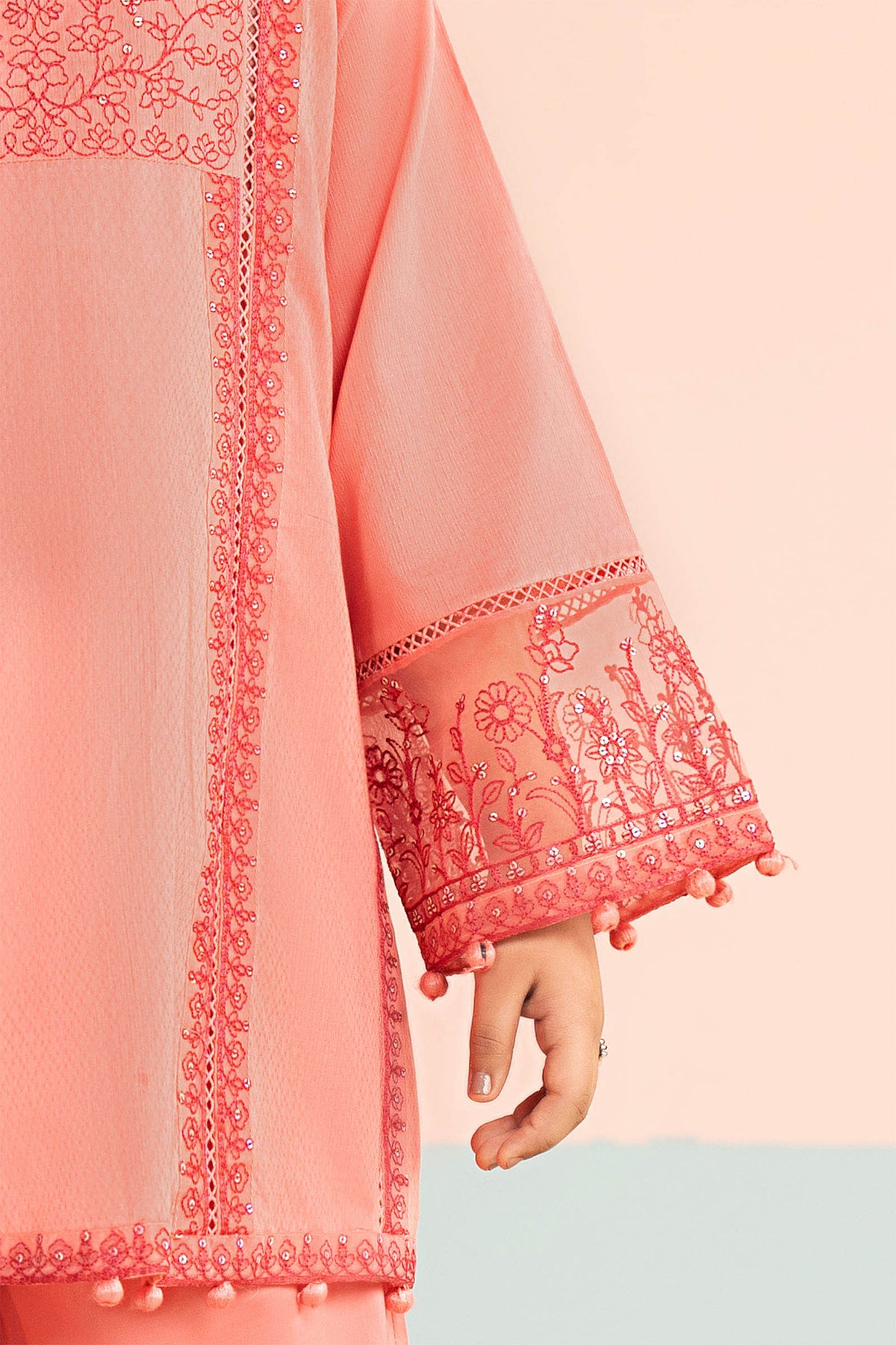 kids-clothes-mkd-ef26-06-pink by Maria B Kids - Designer Dress  - Type : KidsClothes - Available at Libayah - 100% Original 