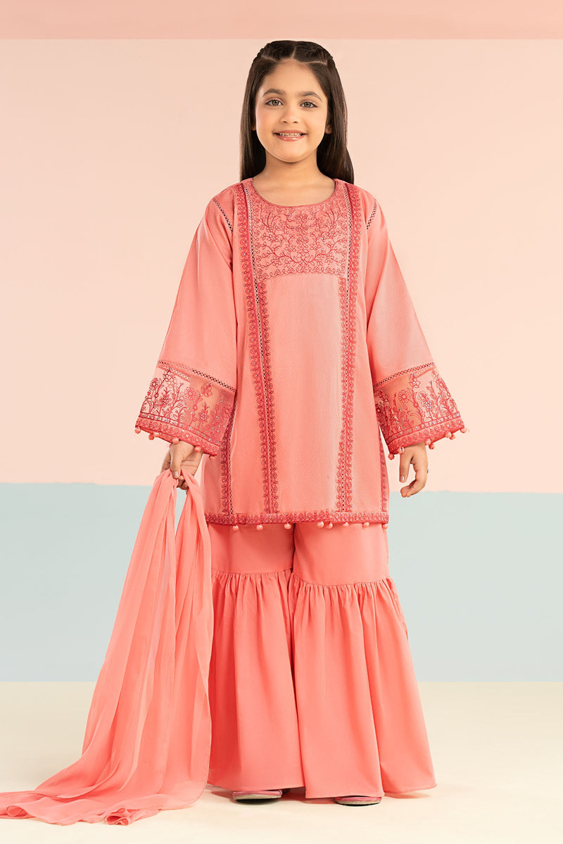 kids-clothes-mkd-ef26-06-pink by Maria B Kids - Designer Dress  - Type : KidsClothes - Available at Libayah - 100% Original 