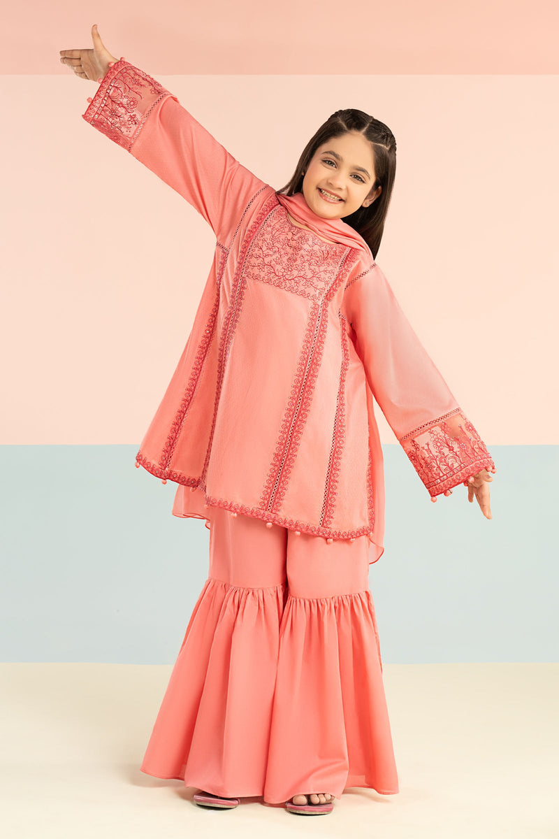 kids-clothes-mkd-ef26-06-pink by Maria B Kids - Designer Dress  - Type : KidsClothes - Available at Libayah - 100% Original 