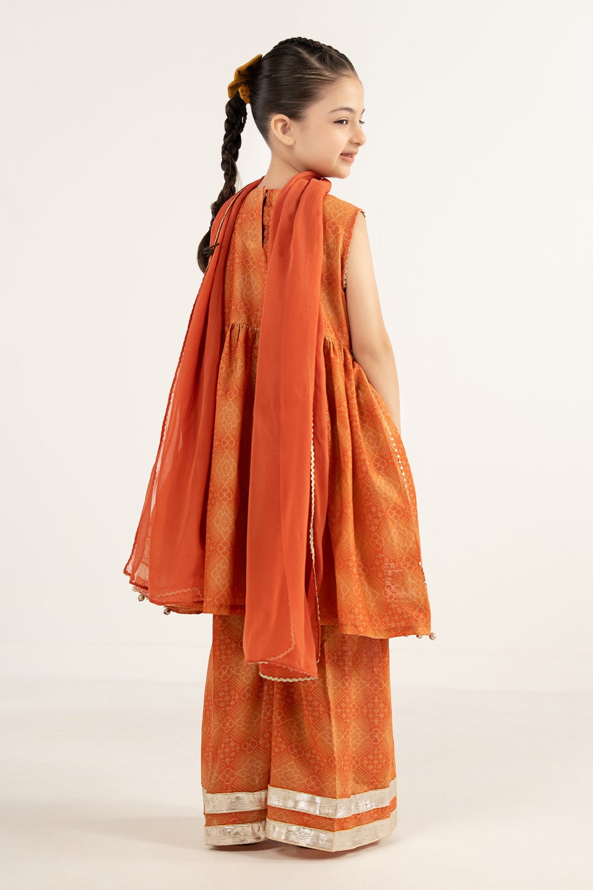 kids-clothes-mkd-ef26-07-orange by Maria B Kids - Designer Dress  - Type : KidsClothes - Available at Libayah - 100% Original 