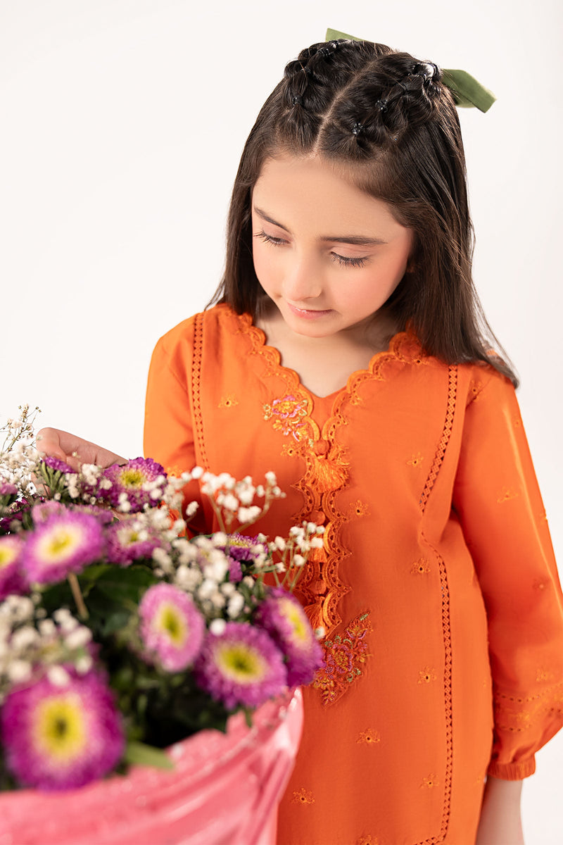 kids-clothes-mkd-ef26-11-orange by Maria B Kids - Designer Dress  - Type : KidsClothes - Available at Libayah - 100% Original 