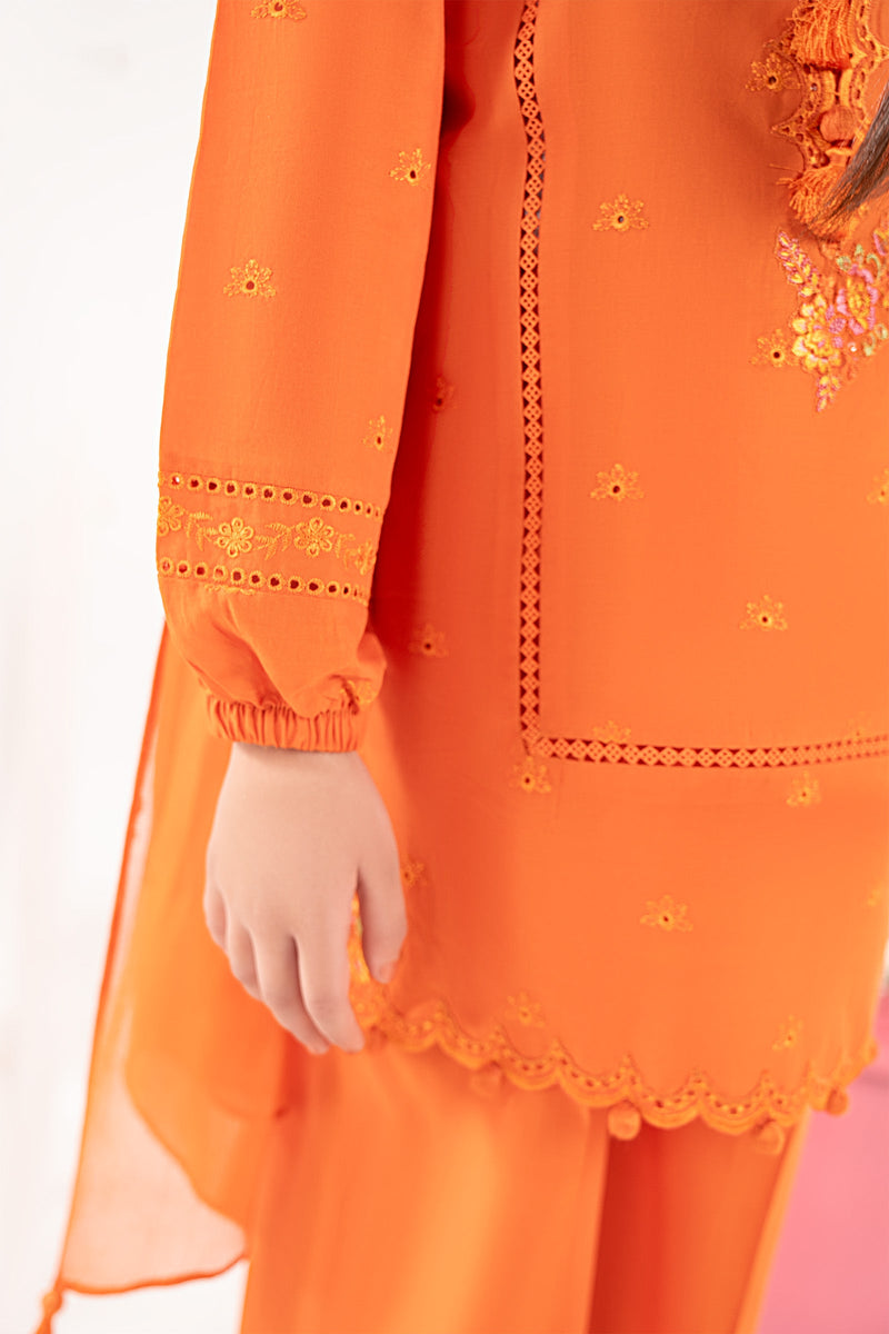 kids-clothes-mkd-ef26-11-orange by Maria B Kids - Designer Dress  - Type : KidsClothes - Available at Libayah - 100% Original 