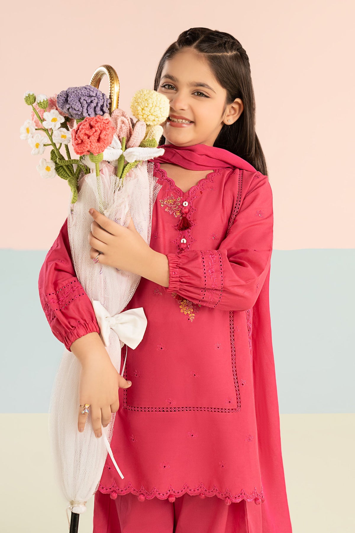 kids-clothes-mkd-ef26-11-pink by Maria B Kids - Designer Dress  - Type : KidsClothes - Available at Libayah - 100% Original 