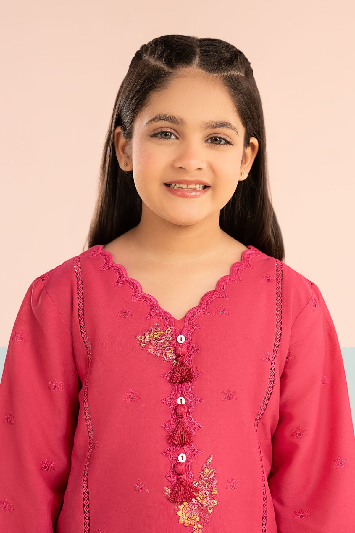 kids-clothes-mkd-ef26-11-pink by Maria B Kids - Designer Dress  - Type : KidsClothes - Available at Libayah - 100% Original 