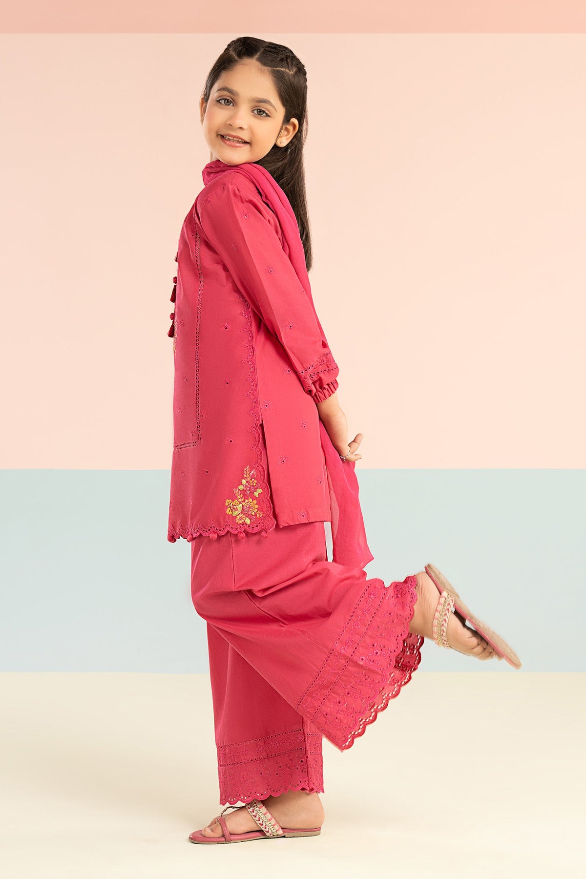 kids-clothes-mkd-ef26-11-pink by Maria B Kids - Designer Dress  - Type : KidsClothes - Available at Libayah - 100% Original 