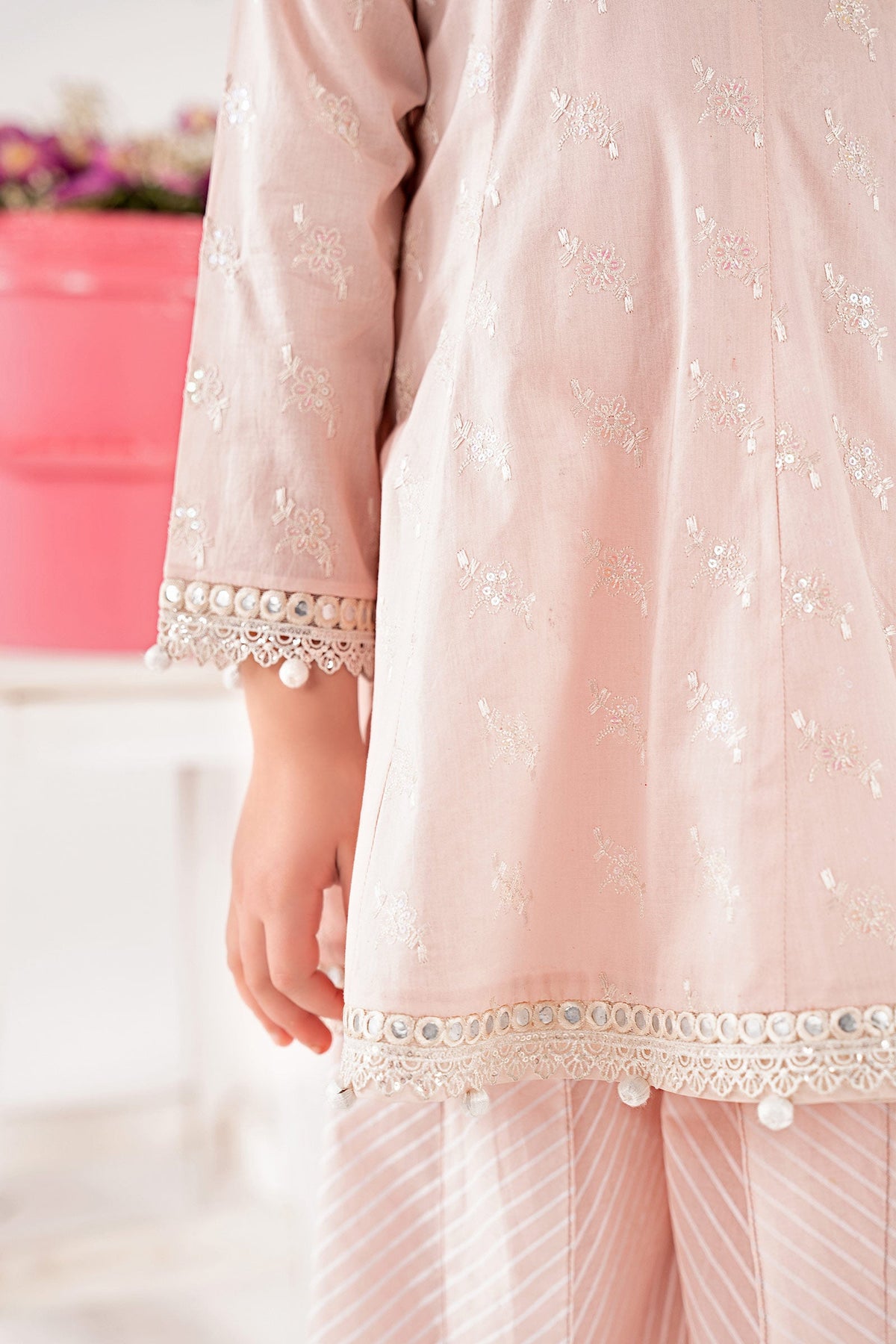 kids-clothes-mkd-ef26-12-pink by Maria B Kids - Designer Dress  - Type : KidsClothes - Available at Libayah - 100% Original 