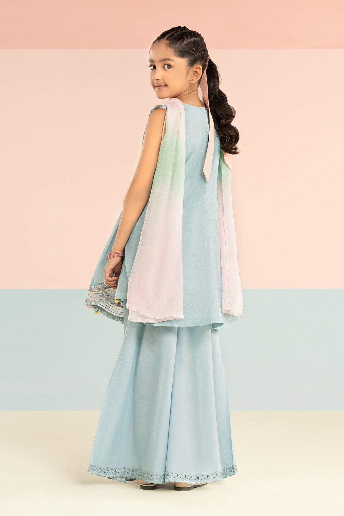 kids-clothes-mkd-ef26-14-blue by Maria B Kids - Designer Dress  - Type : KidsClothes - Available at Libayah - 100% Original 
