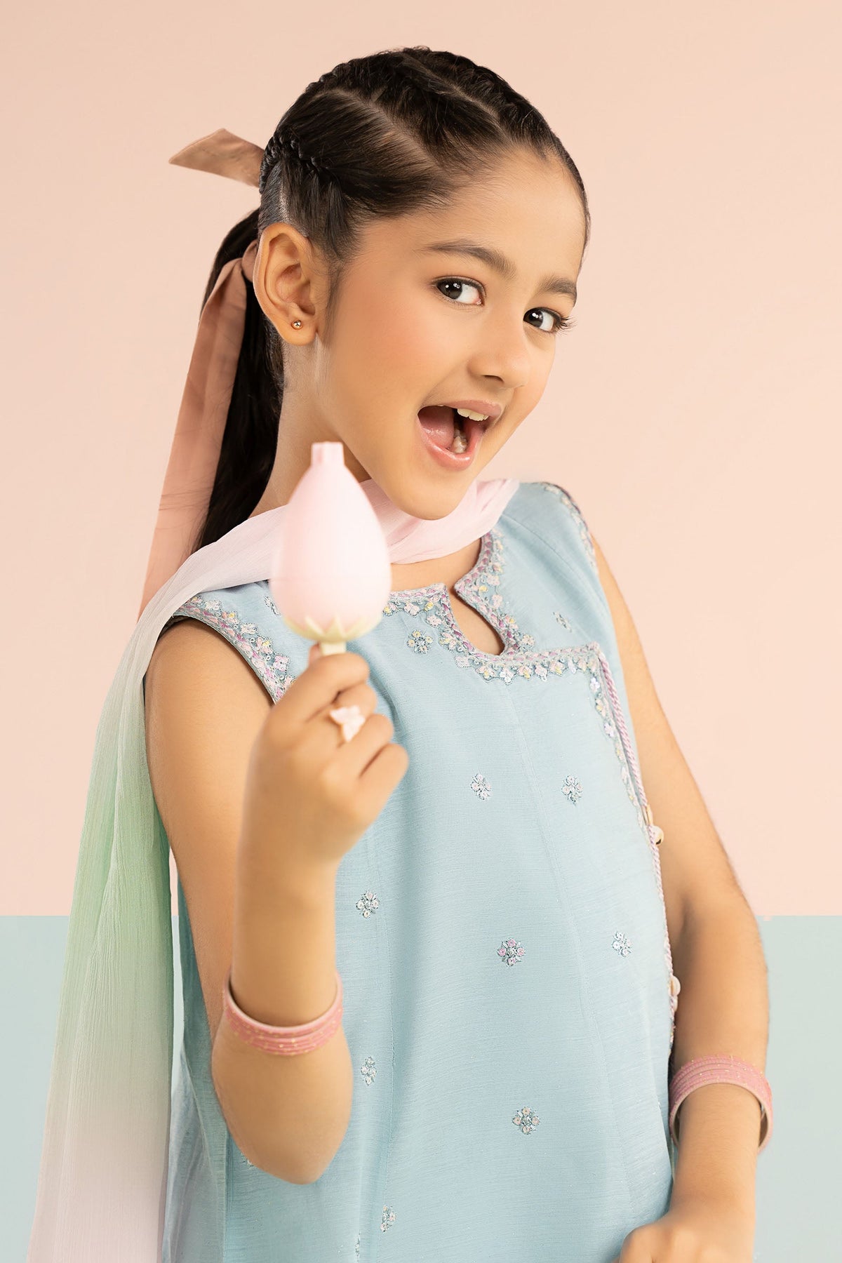 kids-clothes-mkd-ef26-14-blue by Maria B Kids - Designer Dress  - Type : KidsClothes - Available at Libayah - 100% Original 