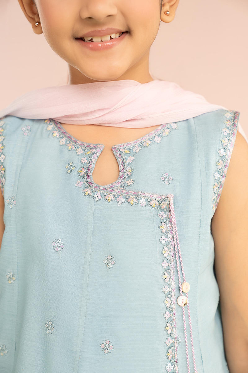 kids-clothes-mkd-ef26-14-blue by Maria B Kids - Designer Dress  - Type : KidsClothes - Available at Libayah - 100% Original 