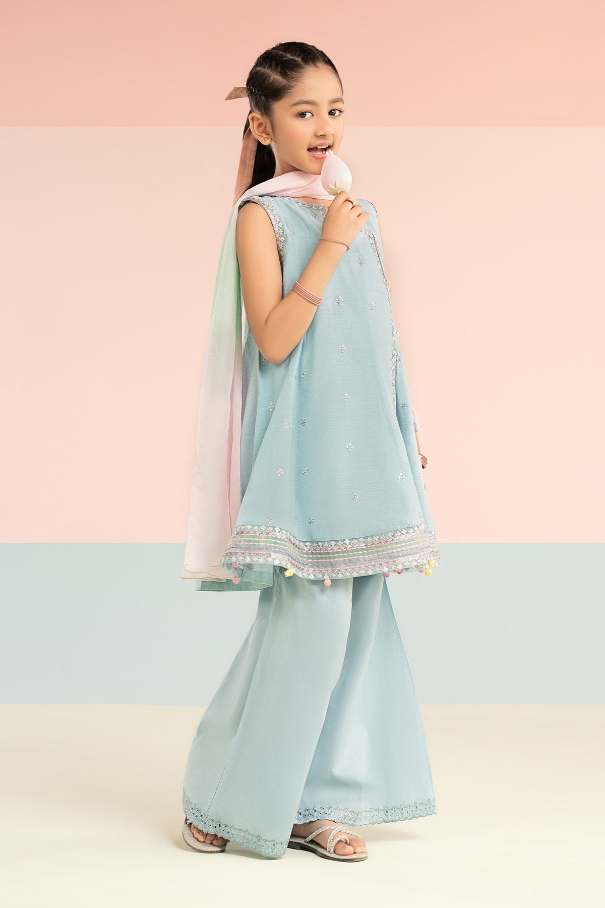 kids-clothes-mkd-ef26-14-blue by Maria B Kids - Designer Dress  - Type : KidsClothes - Available at Libayah - 100% Original 