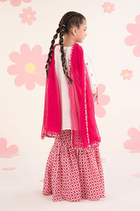 kids-clothes-mkd-ea26-14-white-and-pink by Maria B Kids - Designer Dress  - Type : KidsClothes - Available at Libayah - 100% Original 