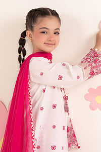 kids-clothes-mkd-ea26-14-white-and-pink by Maria B Kids - Designer Dress  - Type : KidsClothes - Available at Libayah - 100% Original 