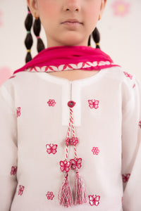 kids-clothes-mkd-ea26-14-white-and-pink by Maria B Kids - Designer Dress  - Type : KidsClothes - Available at Libayah - 100% Original 