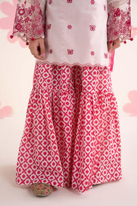 kids-clothes-mkd-ea26-14-white-and-pink by Maria B Kids - Designer Dress  - Type : KidsClothes - Available at Libayah - 100% Original 