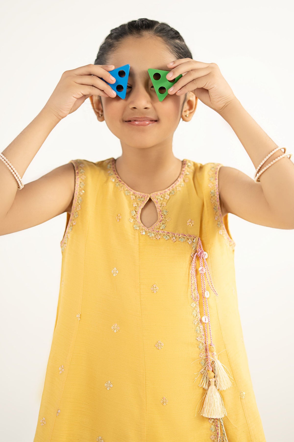 kids-clothes-mkd-ef26-14-yellow by Maria B Kids - Designer Dress  - Type : KidsClothes - Available at Libayah - 100% Original 