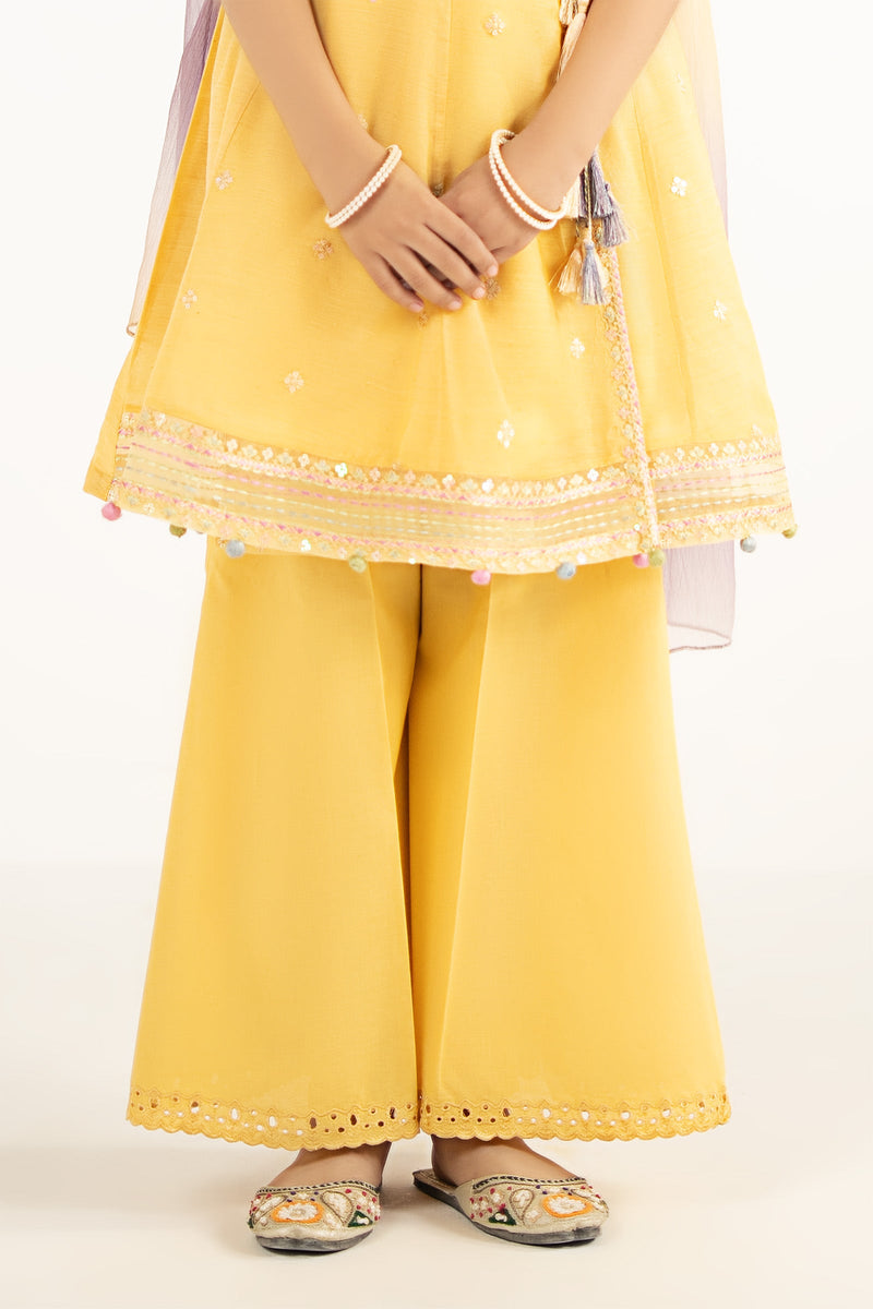 kids-clothes-mkd-ef26-14-yellow by Maria B Kids - Designer Dress  - Type : KidsClothes - Available at Libayah - 100% Original 