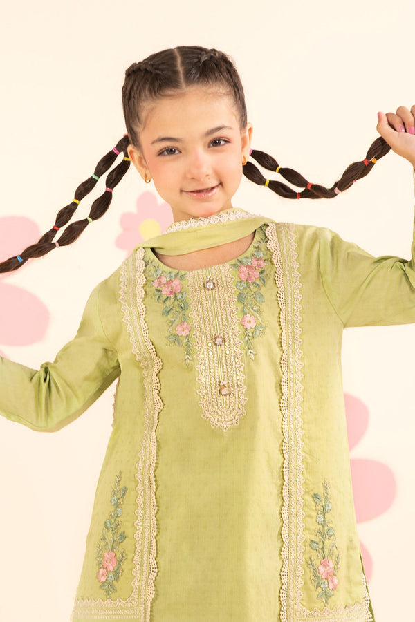 kids-clothes-mkd-ef26-24-green by Maria B Kids - Designer Dress  - Type : KidsClothes - Available at Libayah - 100% Original 