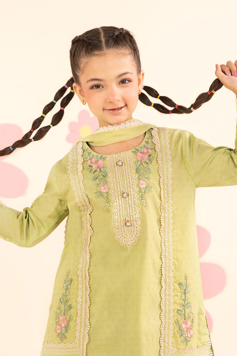 kids-clothes-mkd-ef26-24-green by Maria B Kids - Designer Dress  - Type : KidsClothes - Available at Libayah - 100% Original 