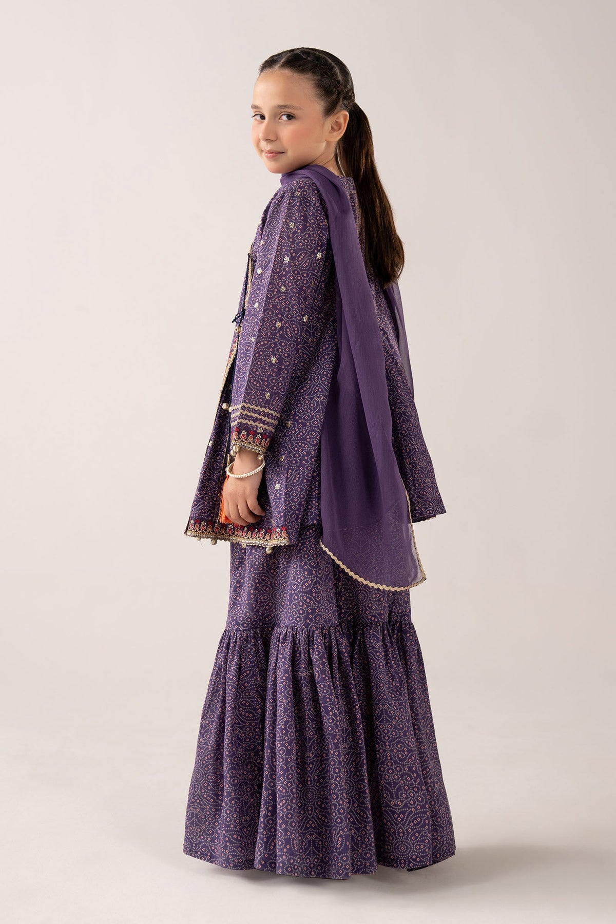 kids-clothes-mkd-ef26-25-purple by Maria B Kids - Designer Dress  - Type : KidsClothes - Available at Libayah - 100% Original 