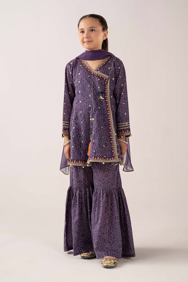 kids-clothes-mkd-ef26-25-purple by Maria B Kids - Designer Dress  - Type : KidsClothes - Available at Libayah - 100% Original 