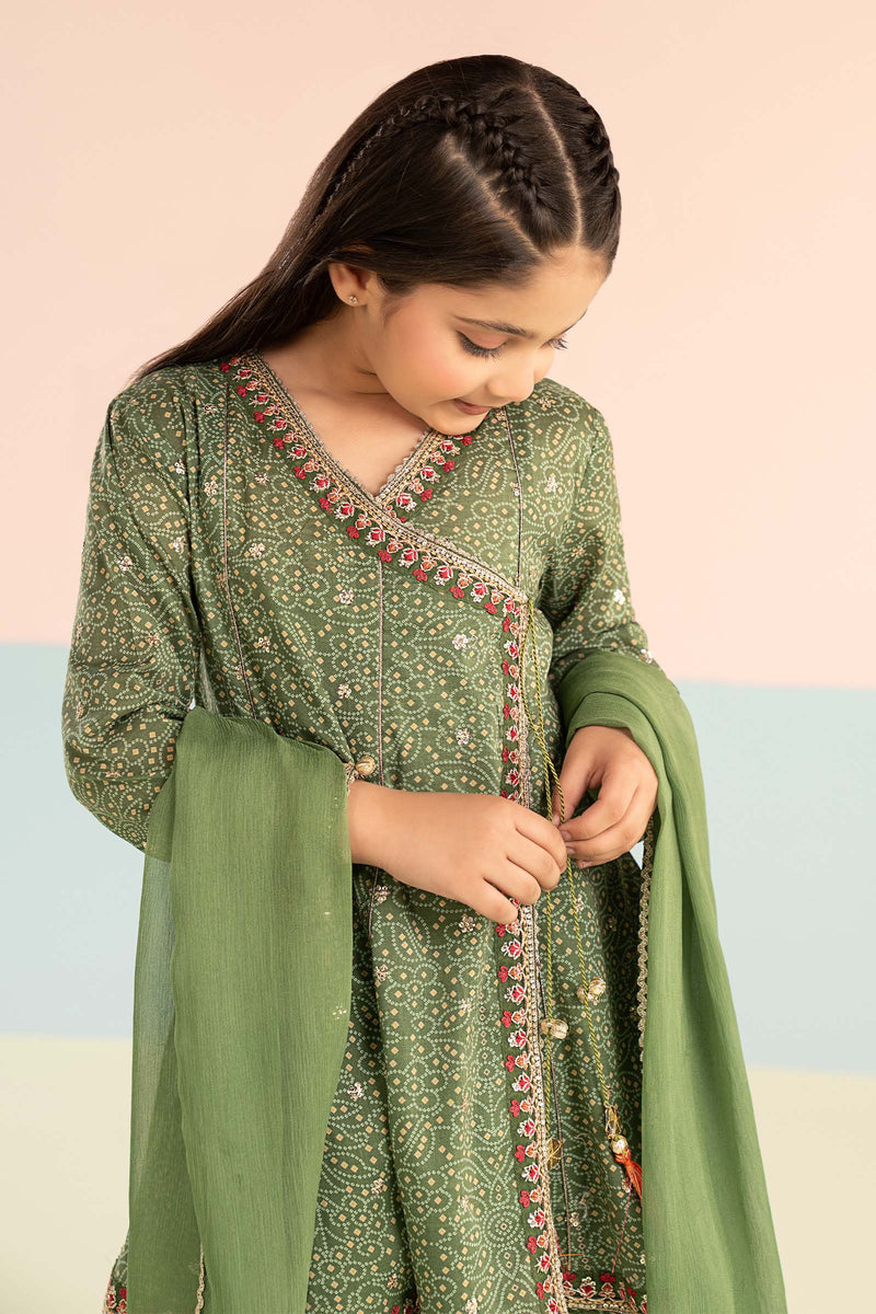 kids-clothes-mkd-ef26-25-green by Maria B Kids - Designer Dress  - Type : KidsClothes - Available at Libayah - 100% Original 