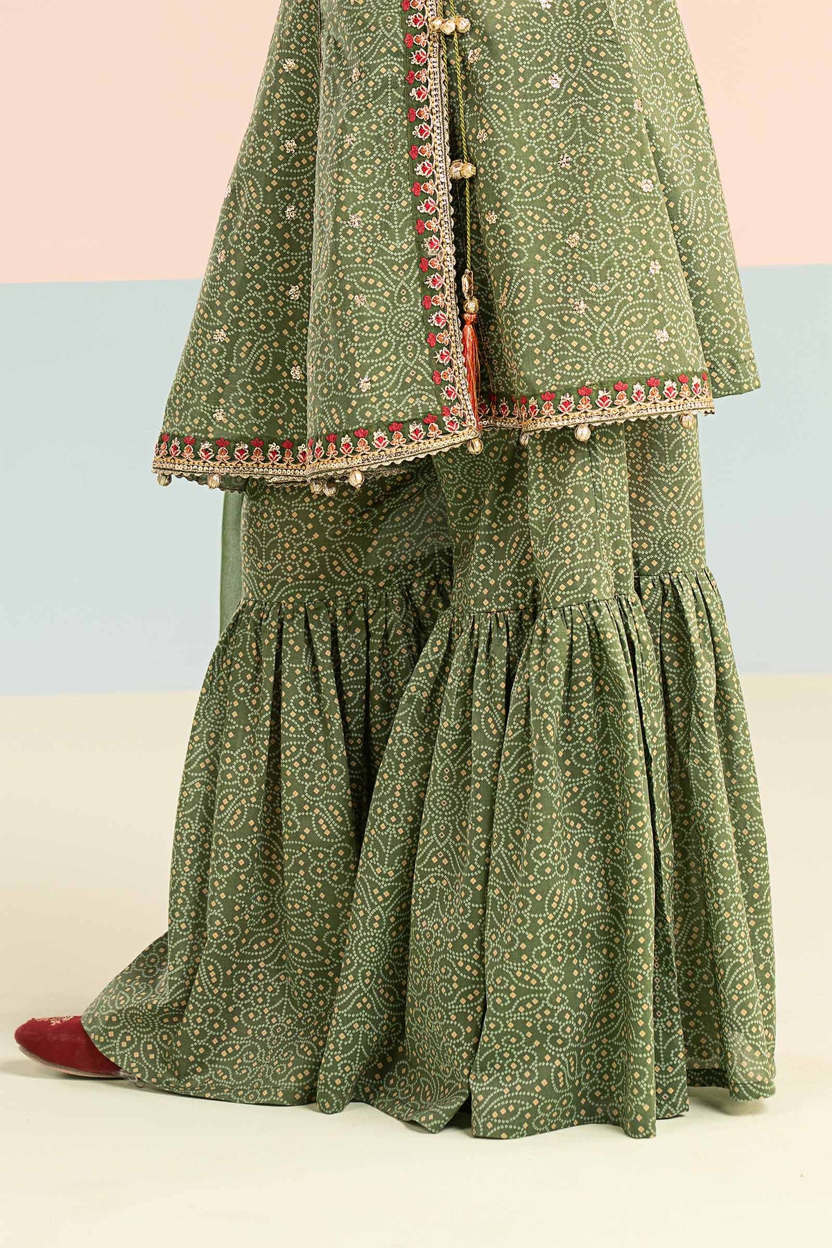 kids-clothes-mkd-ef26-25-green by Maria B Kids - Designer Dress  - Type : KidsClothes - Available at Libayah - 100% Original 