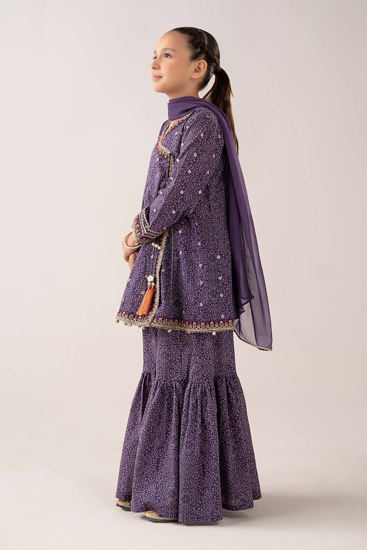 kids-clothes-mkd-ef26-25-purple by Maria B Kids - Designer Dress  - Type : KidsClothes - Available at Libayah - 100% Original 