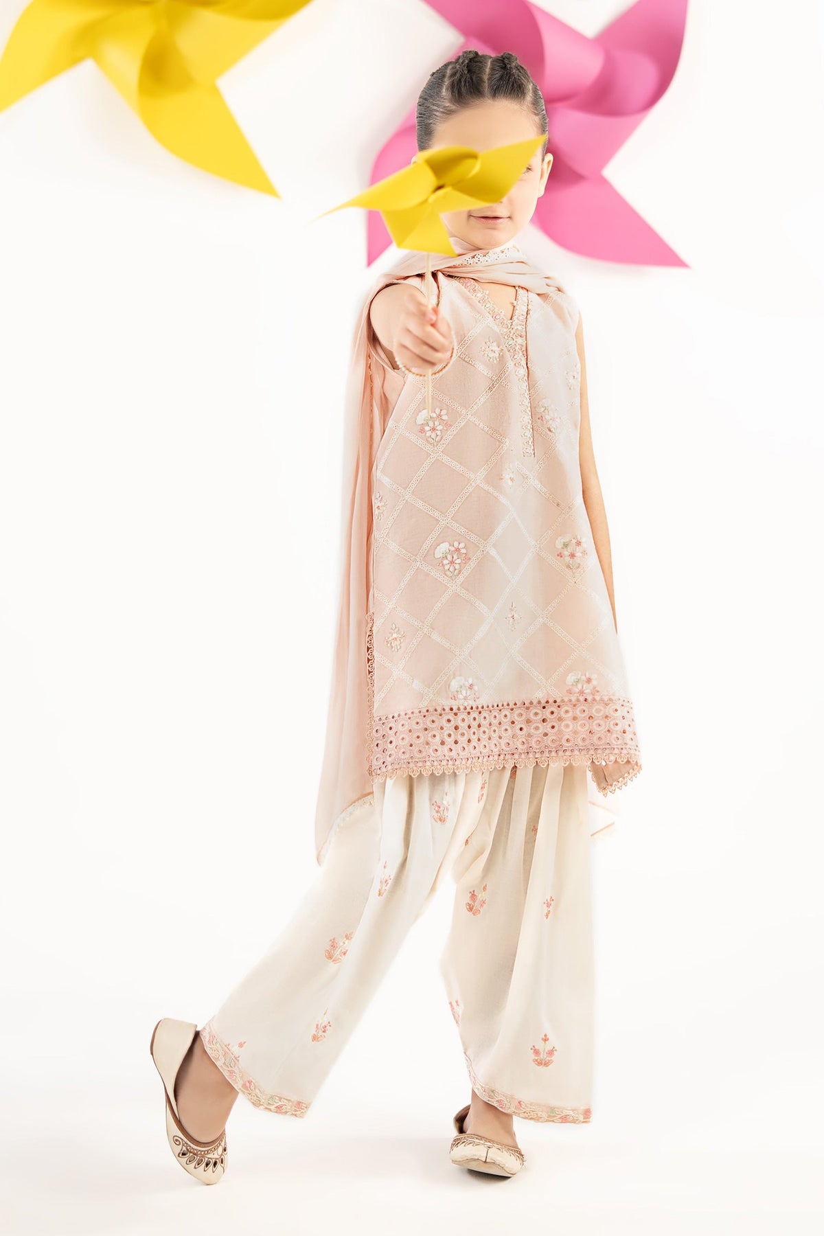 kids-clothes-mkd-ef26-27-pink by Maria B Kids - Designer Dress  - Type : KidsClothes - Available at Libayah - 100% Original 