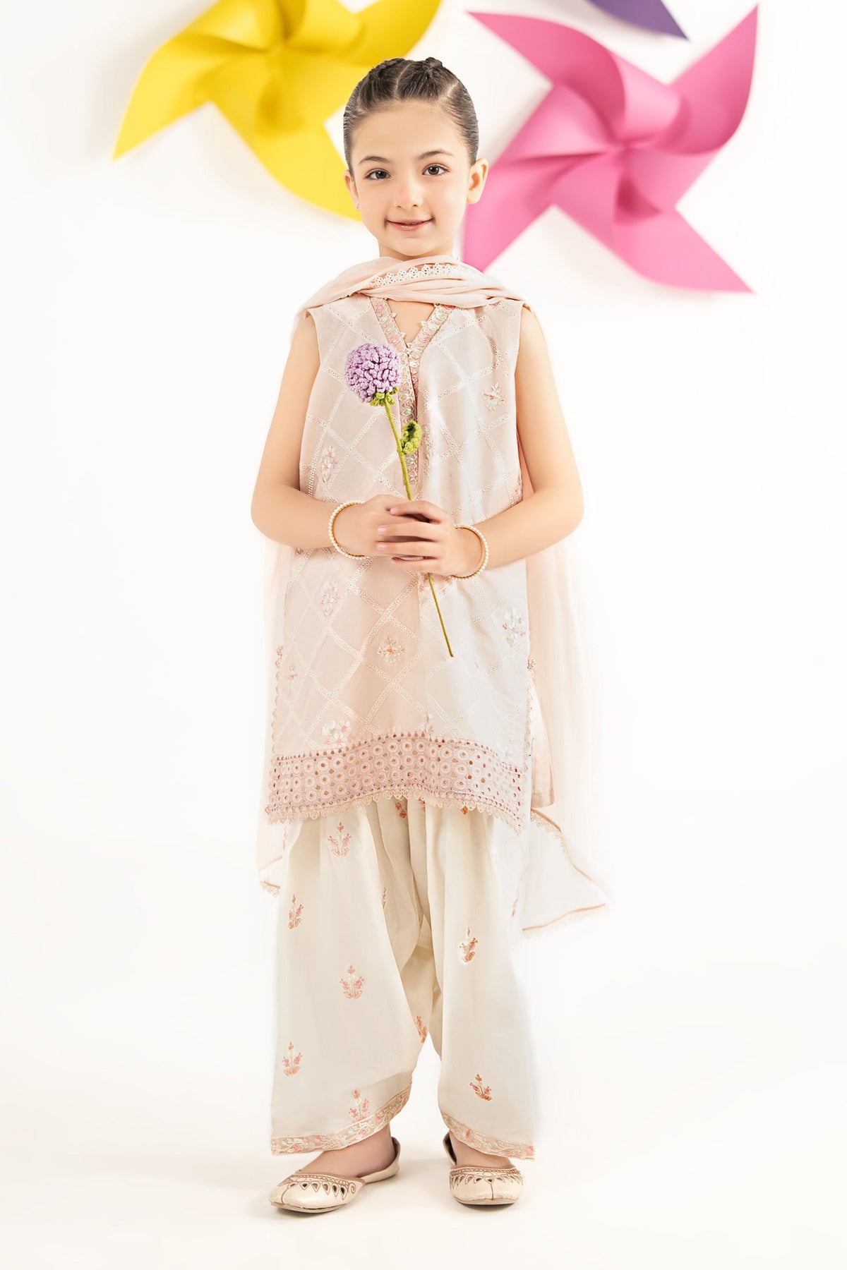 kids-clothes-mkd-ef26-27-pink by Maria B Kids - Designer Dress  - Type : KidsClothes - Available at Libayah - 100% Original 