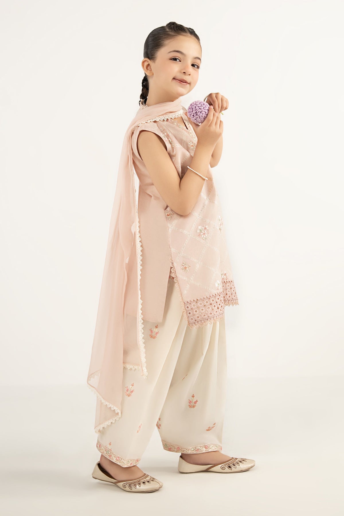 kids-clothes-mkd-ef26-27-pink by Maria B Kids - Designer Dress  - Type : KidsClothes - Available at Libayah - 100% Original 