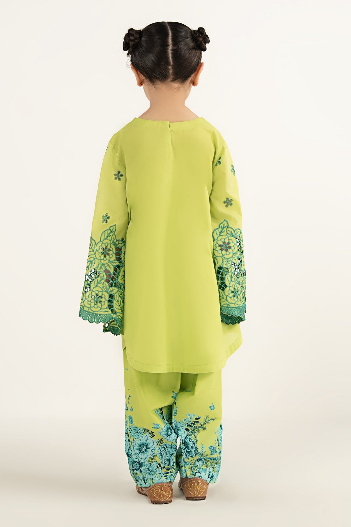 kids-clothes-mkd-ef26-30-green by Maria B Kids - Designer Dress  - Type : KidsClothes - Available at Libayah - 100% Original 