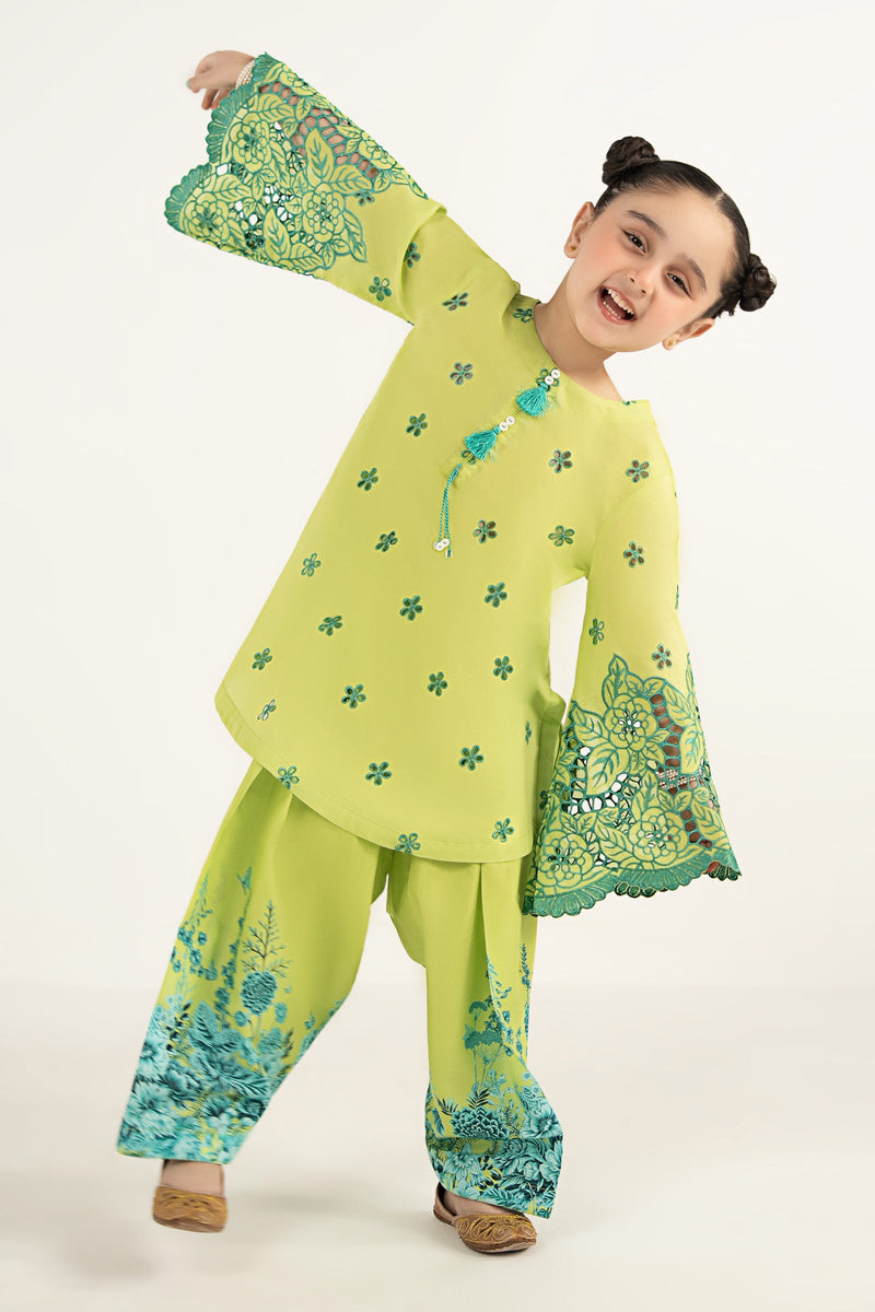 kids-clothes-mkd-ef26-30-green by Maria B Kids - Designer Dress  - Type : KidsClothes - Available at Libayah - 100% Original 